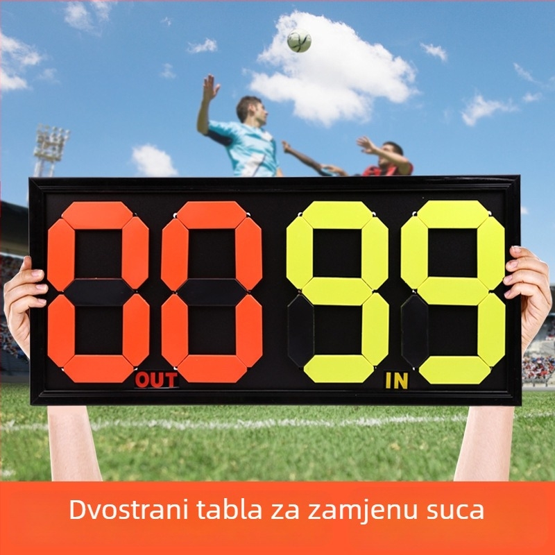 Karta za zamjenu za nogomet, dvostruka, Liming, PP materijal, prilagodljiv logotip (Liming, PP materijal, nogomet, dvostruka, prilagodljiv logotip)