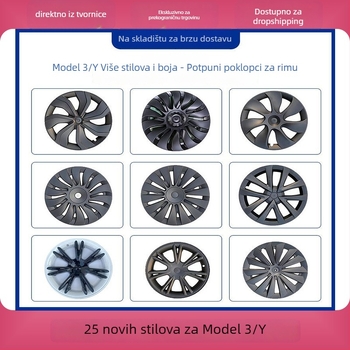 Poklopac kotača za Tesla Model Y/3 – plastični, prilagodljiv, kompatibilan s Model Y/3, podrijetlo Guangzhou