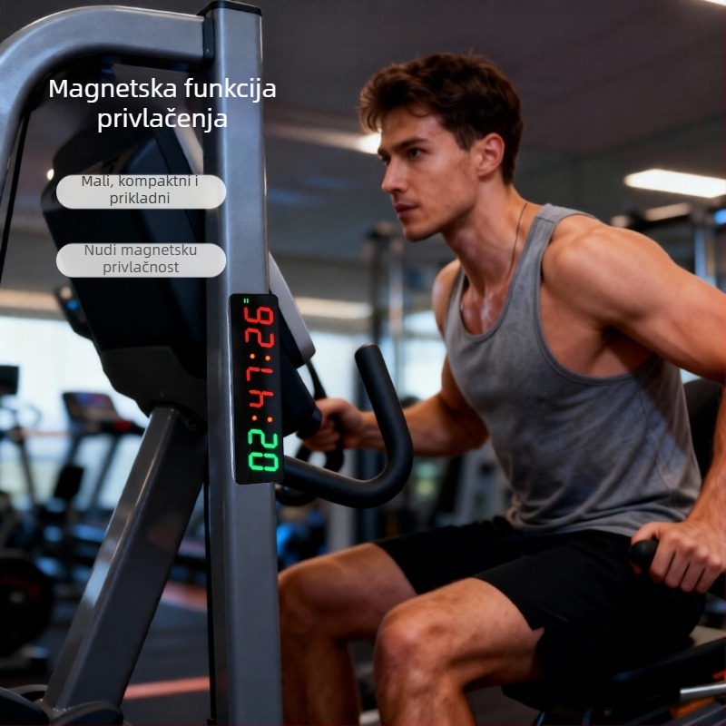 Elektronički štoper/ timer za sport s ABS kućištem, nije vodootporan, značajka pauze, težina 100 g (Materijal: ABS; Vodootpornost: Ne; Pauza: Da; Težina: 100 g)