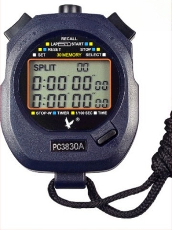 Elektronički štoper s funkcijom pauze, vodootporno ABS kućište, 60 g, za trčanje i atletiku