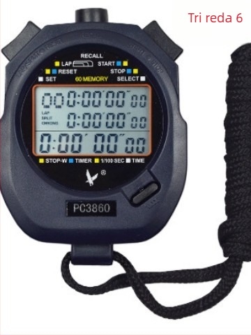 Elektronički štoper s funkcijom pauze, vodootporno ABS kućište, 60 g, za trčanje i atletiku