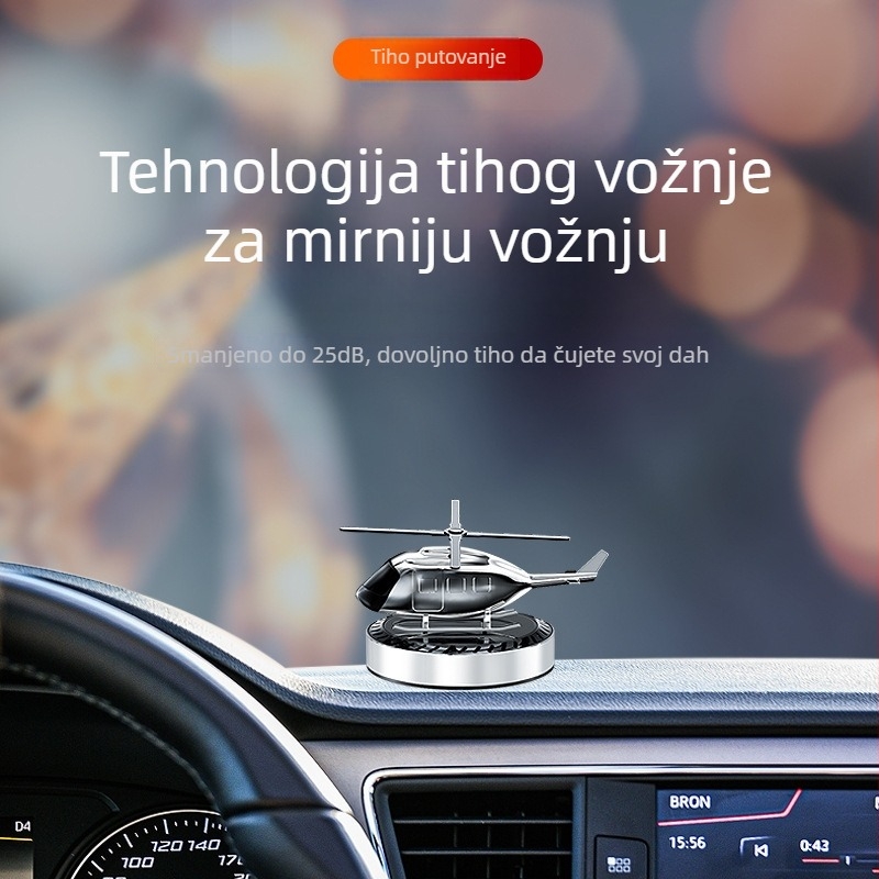 Solarna helikopterska ukras za automobil – miris, rotirajući dekor unutrašnjosti