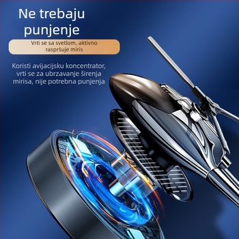Solarni auto-helikopter aromaterapijski ukras za aromatiziranje i uklanjanje mirisa