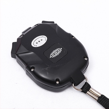 Elektronički štoper Thunder Win Card s funkcijom pauze, akrilno kućište, otporan na vodu: ne, mogućnost tiska logotipa