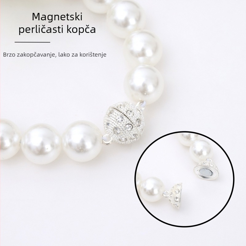 Držač zavjese Tulip Pearl Buckle, Materijal: Plast + Magnet + Tekstilna umjetnost, Stil: Svijetli luksuz, Izvoz preko granice ekskluzivan