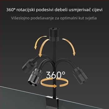 Mini LED reflektor za akvarij, zumirajući, 3W, PC, 0104-H reflektor, 200 g