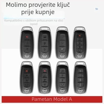 Nissan metalno kućište ključa – cinkova legura, jednostavan dizajn
