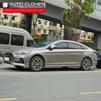 Auto Clover / Oakesford kišnih štitnika za prozore Sonata 9–11 gen., elektroplatirano, ABS, montaža ljepilom, set od 6 kom