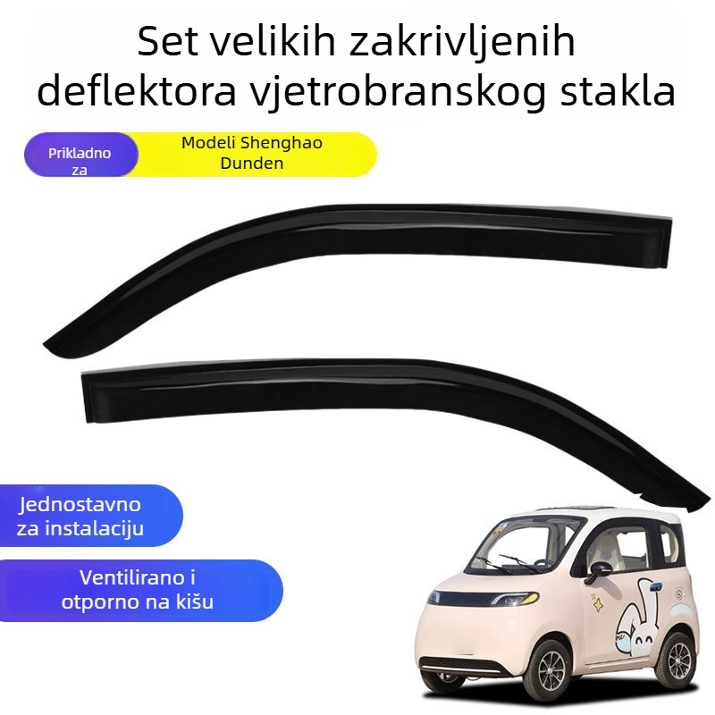 Kišni vizir za prozor za model Sheng Ang Dun Dun – PU materijal, bez prilagodbe