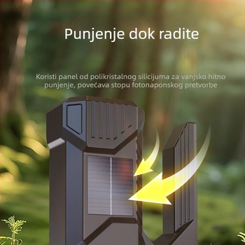 LED ručna lampica s ručnim pogonom, 15W, 2400mAh, domet 200-500 m