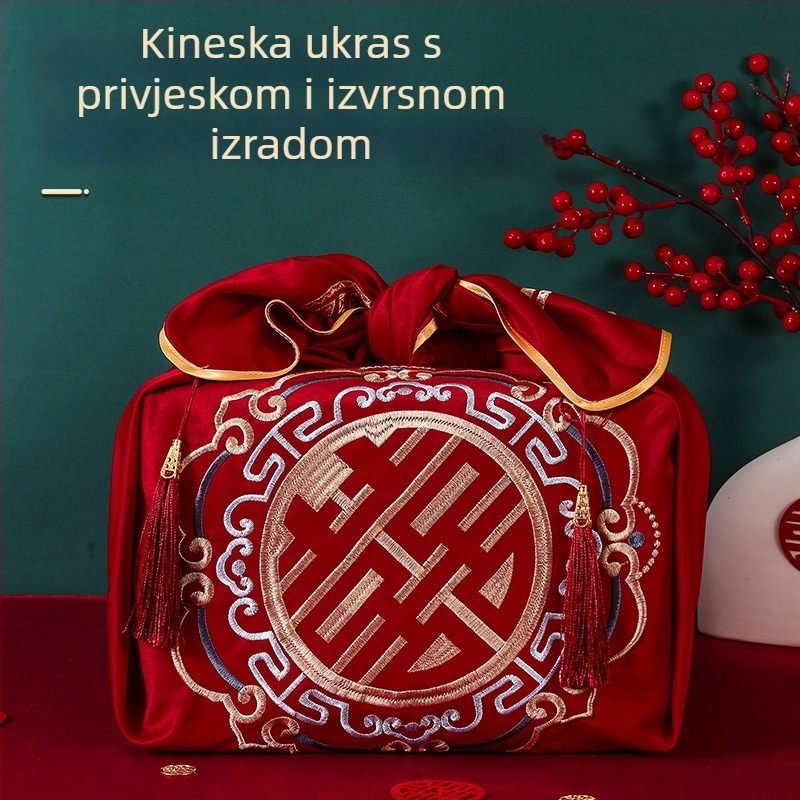 Vjenčani tekstilni set za zamatanje — materijal: tkanina, broj proizvoda 111, kategorizija: Ostale svadbene potrepštine, namjena: vjenčanje