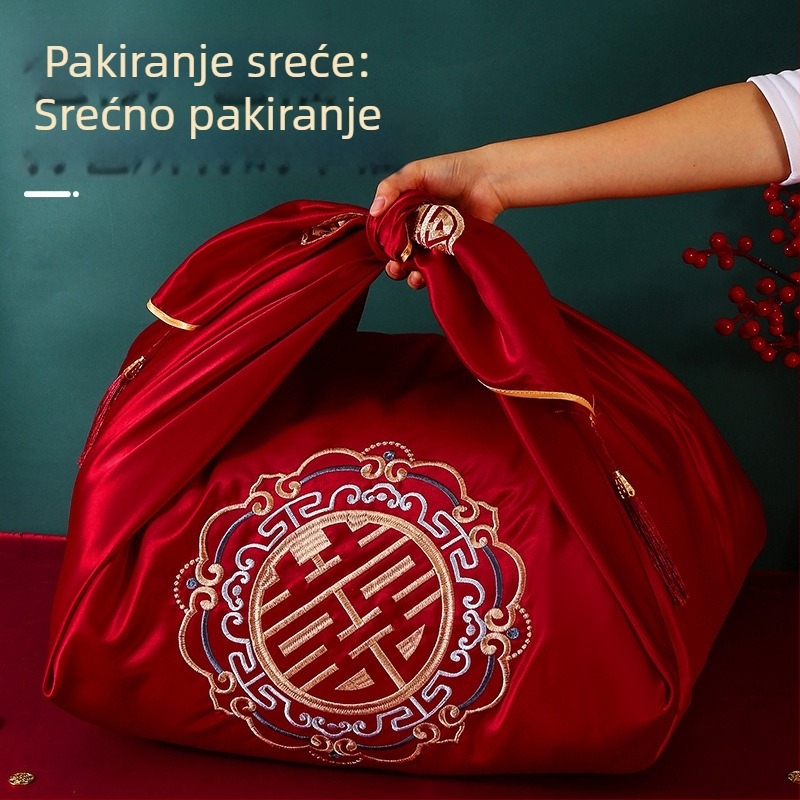 Vjenčani tekstilni set za zamatanje — materijal: tkanina, broj proizvoda 111, kategorizija: Ostale svadbene potrepštine, namjena: vjenčanje