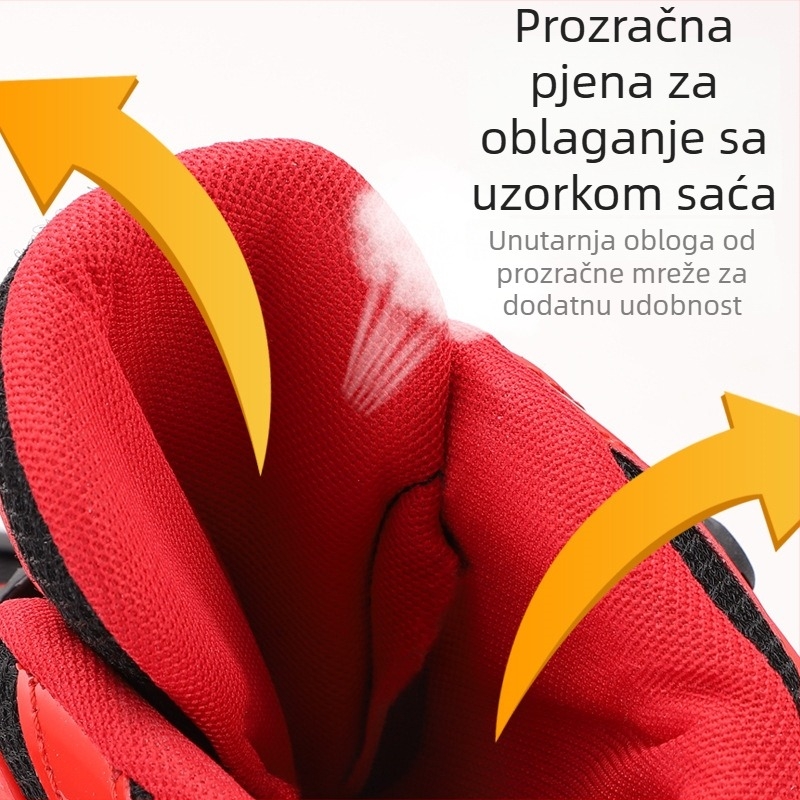 Role skates s mrežastim gornjim dijelom, kotači u jednom redu PVC, plastična potplata