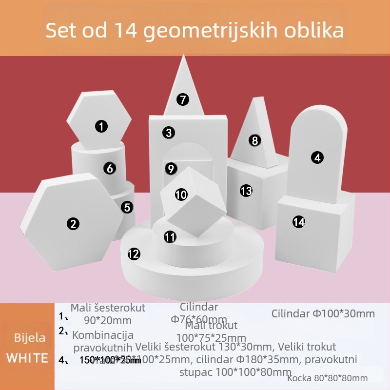 Pozadina ploče od EVA pjene za fotografiju proizvoda – 3D geometrijska dekoracija