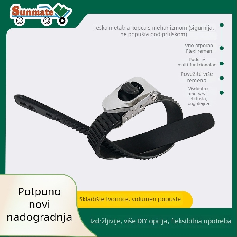 Aksesoar za rolere Sunmate - gornji dio od najlona, gumeni kotači, jedan kotač, opća namjena