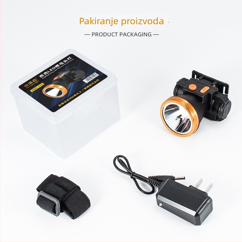 Annuson LED čelna lampica od aluminijske legure, 20W, 400mAh baterija, domet preko 500 m