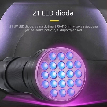 Mini LED svjetiljka za identifikaciju nakita i nefrita, provjeru novčanica i nokte – višefunkcijsko kompaktno svjetlo, 5W LED, baterija 800 mAh, punjenje, autonomija 4–6 h, domet 100–200 m