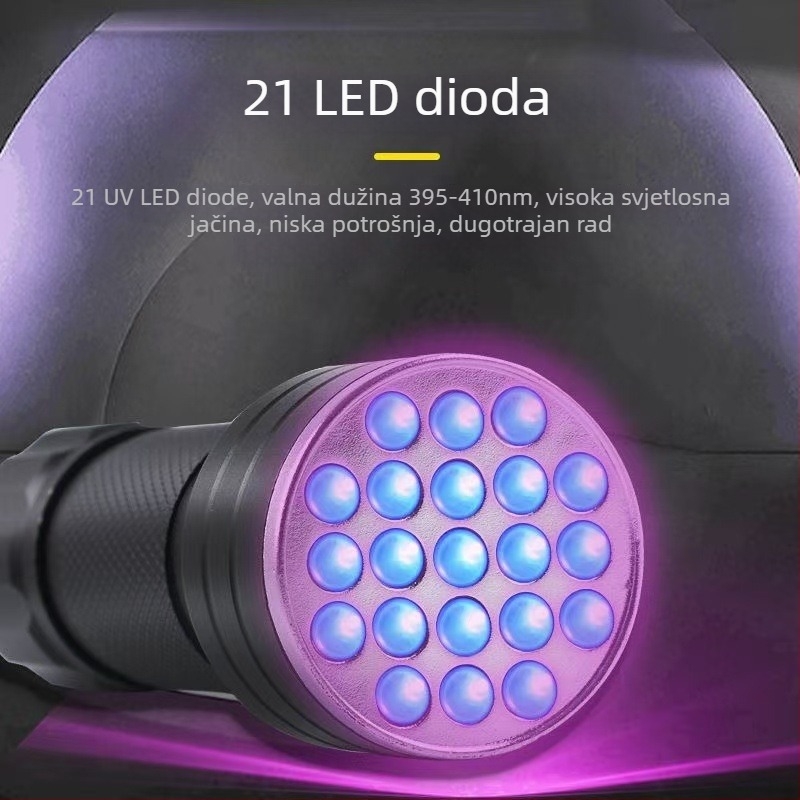 Mini LED svjetiljka za identifikaciju nakita i nefrita, provjeru novčanica i nokte – višefunkcijsko kompaktno svjetlo, 5W LED, baterija 800 mAh, punjenje, autonomija 4–6 h, domet 100–200 m