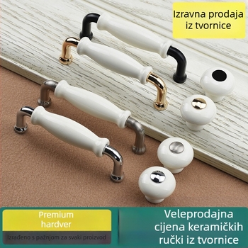 Saint-Bio 9055 ručica za vrata ormarića od cinkova legura, moderni minimalistički stil, elektroplakiranje