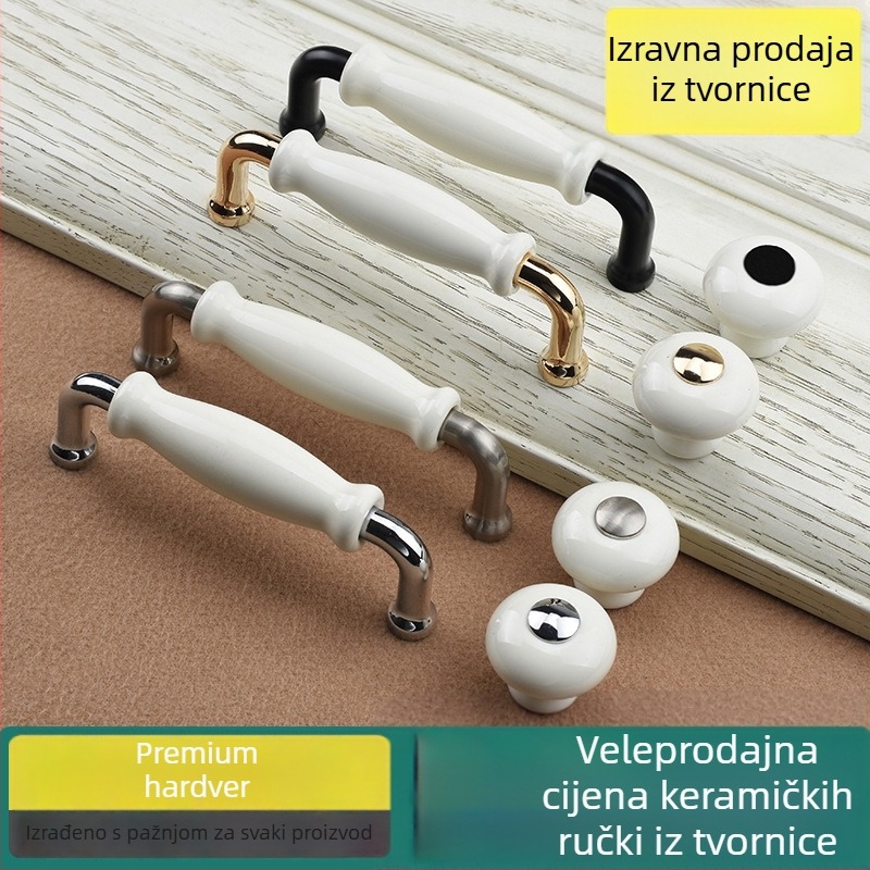Saint-Bio 9055 ručica za vrata ormarića od cinkova legura, moderni minimalistički stil, elektroplakiranje