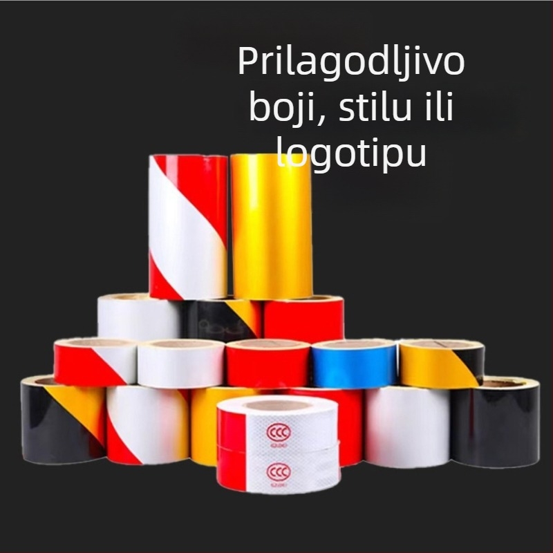 Reflektirajuća naljepnica za karoseriju kamiona, ljepilo-pasta, montaža ljepilom, obrazac Blank/000352, prilagodljiv logotip