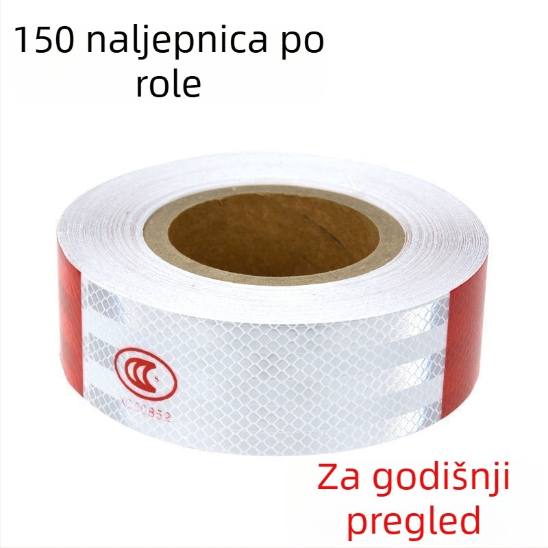 Reflektirajuća naljepnica za karoseriju kamiona, ljepilo-pasta, montaža ljepilom, obrazac Blank/000352, prilagodljiv logotip