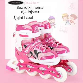Set rolki s jednim redom kotača – treperavi PU kotači, PU gornji dio, TPR potplat, unisex