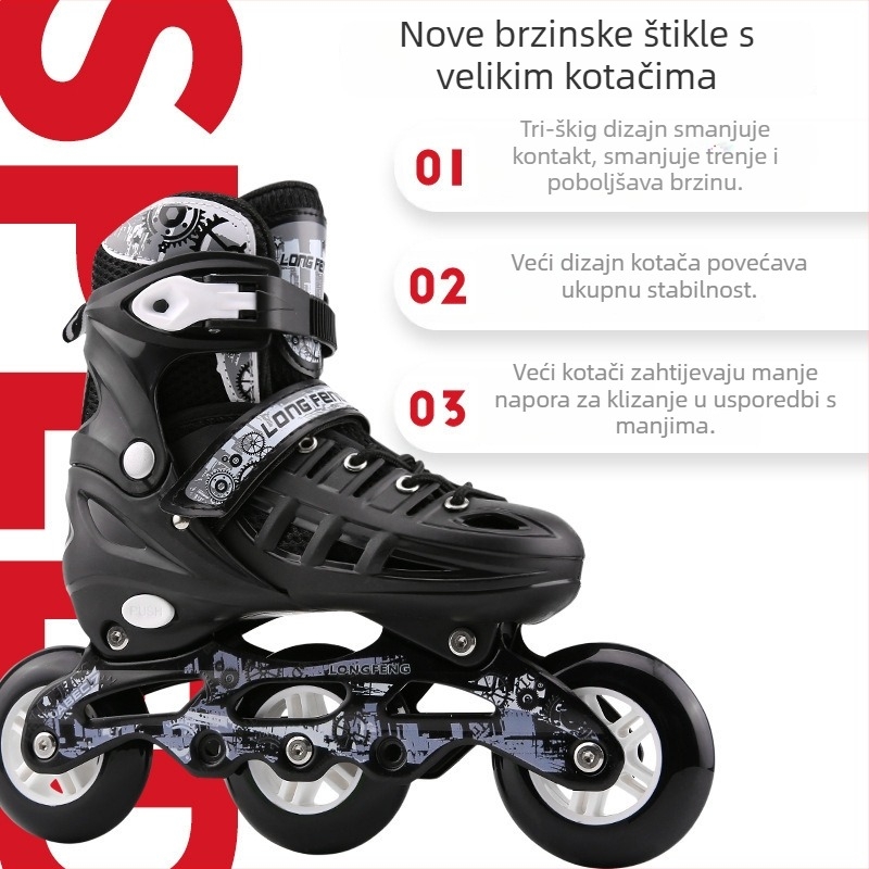 Inline skates s tri kotača, unisex – za ulicu i svakodnevno korištenje
