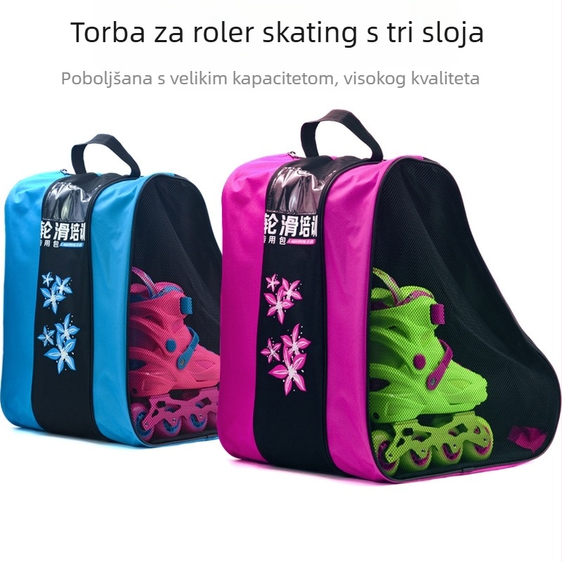 Dječji ruksak za rolanje s trostrukim dizajnom, PVC vanjski materijal, PU kotači