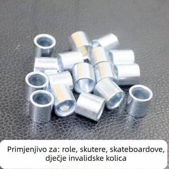 Pribor za rolanje – osične vijčice s središnjim cijevima – protuklizno, galvanizirano željezo