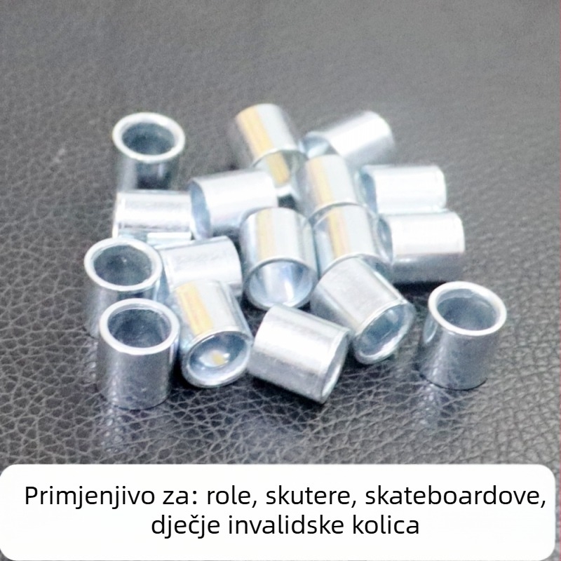 Pribor za rolanje – osične vijčice s središnjim cijevima – protuklizno, galvanizirano željezo