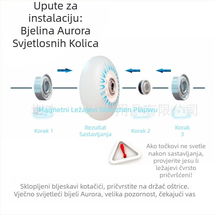 Dječje rolke s luminoznim PU kotačićima, PU gornji dio, jednostruki red