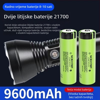 LED potopna svjetiljka 50W, vodootporna, aluminijska legura, punjiva, domet 500 m