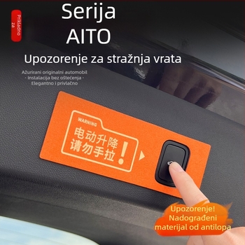 Posebne auto naljepnice za Wenjie M7/M8/M9 sa uzorkom upozorenja, materijal od zamat materijala, montaža ljepilom.