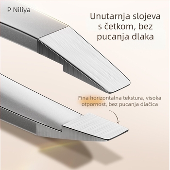 Niliya visoko precizan klip za obrve i skup alata za vađenje dlačica – klip za obrvu, kliješta za vađenje dlačica, pinceta za lažne trepavice