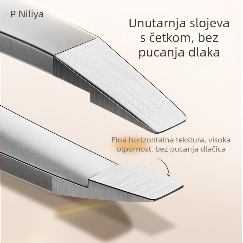 Niliya visoko precizan klip za obrve i skup alata za vađenje dlačica – klip za obrvu, kliješta za vađenje dlačica, pinceta za lažne trepavice