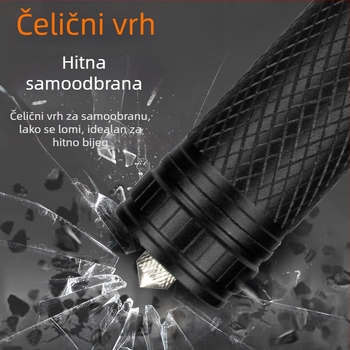 Taktička LED svjetiljka s laserskim zrakom, aluminijska legura, 18650 baterija, vodootporna, domet preko 500 m