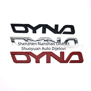 Auto naljepnica DYNA, DYNA uzorak, metalni materijal, ljepilo za montažu