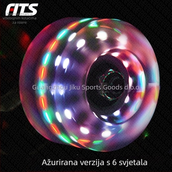 FLTS rol skates s dvostrukim redom PU kotača, univerzalno za odrasle