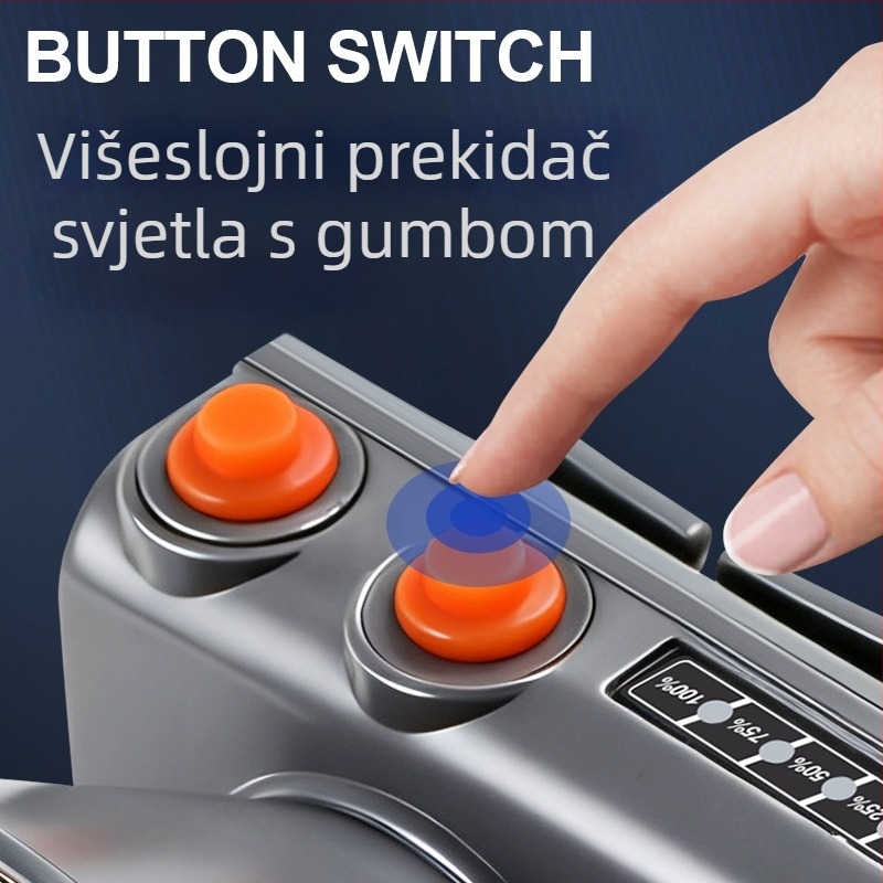 Čelna lampica za kampiranje na otvorenom s LED, 5W, 4800mAh, aluminijska legura, vodootporna