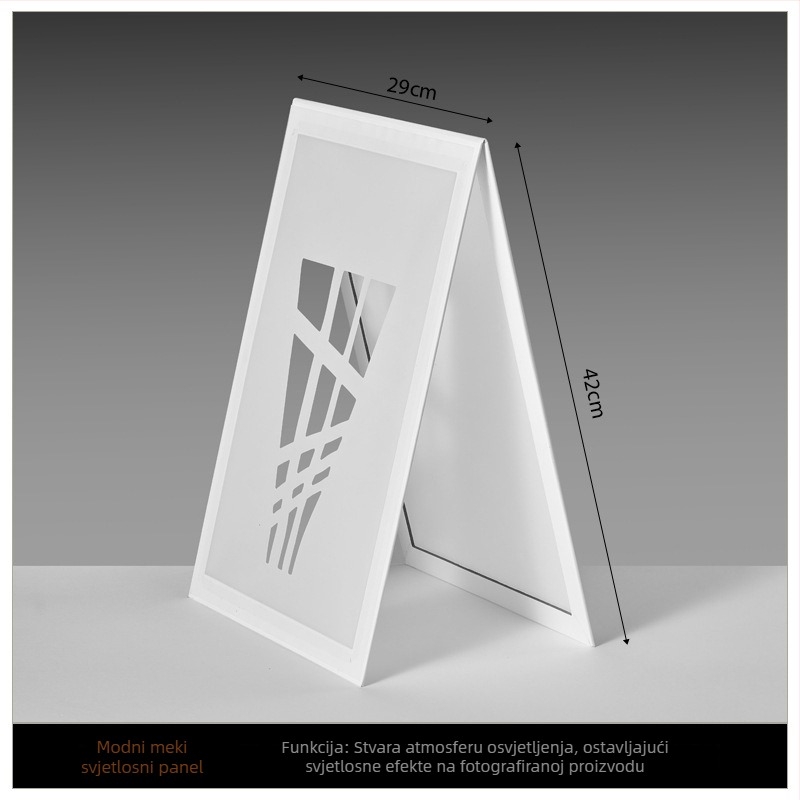 Reflektirajuća ploča — sklopiva ploča za mekano svjetlo s reflektivnim zaslonom; PVC vodootporna; Marka Tengyu; Materijal: papir sa sumpornom kiselinom; Težina: 0,15 kg; Pogodno za fotografiranje proizvoda