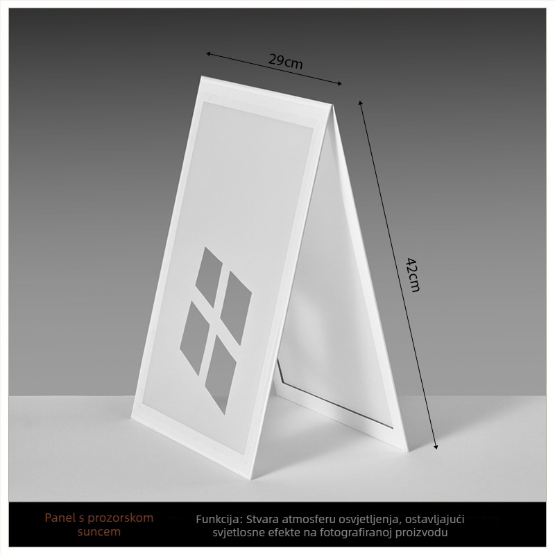 Reflektirajuća ploča — sklopiva ploča za mekano svjetlo s reflektivnim zaslonom; PVC vodootporna; Marka Tengyu; Materijal: papir sa sumpornom kiselinom; Težina: 0,15 kg; Pogodno za fotografiranje proizvoda