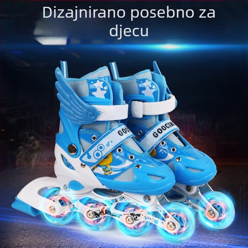 Kangtai Wolf dječje rolice — gornji dio od PU mrežaste tkanine, jednoslojni kotači, ABS kotači, PU potplat