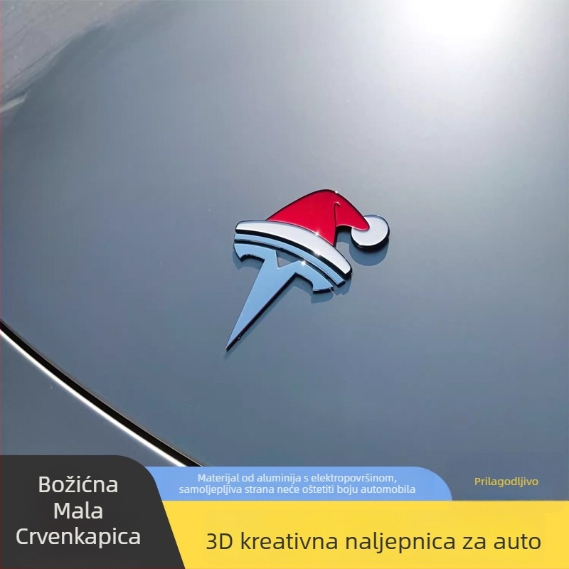 Naljepnice za karoseriju automobila - 3D materijal, brojčani uzorak, ljepilo, za prtljažnik
