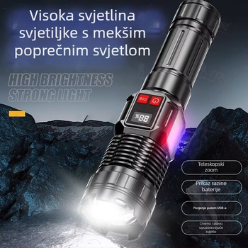 X90 s teleskopskim zumom, digitalnim zaslonom, LED svjetlom, baterija 800–5000 mAh, punjiva