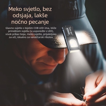 Prednje svjetlo za bicikl za noćnu vožnju – punjivo, vodootporno, domet do 50 m, s lancem za ključeve
