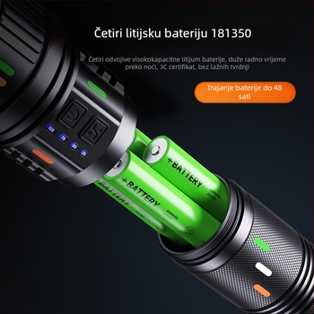 LED svjetiljka s magnetskim pričvršćivanjem, ultra-tanka prijenosna konstrukcija, 5W, LED svjetlo, domet 100–200 m