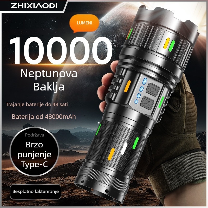 LED svjetiljka s magnetskim pričvršćivanjem, ultra-tanka prijenosna konstrukcija, 5W, LED svjetlo, domet 100–200 m