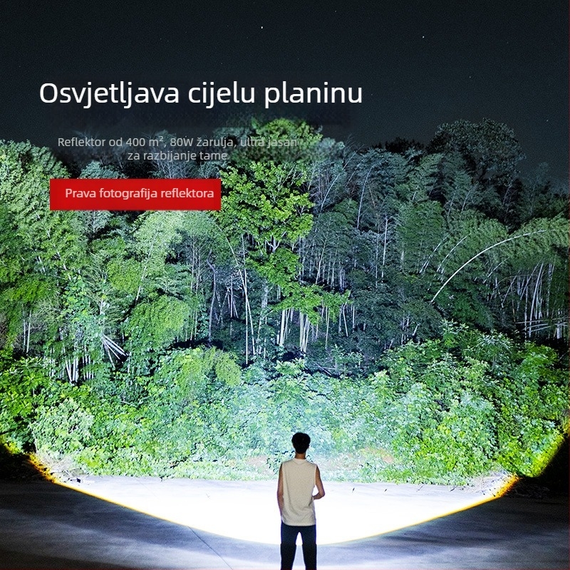 LED svjetiljka s magnetskim pričvršćivanjem, ultra-tanka prijenosna konstrukcija, 5W, LED svjetlo, domet 100–200 m