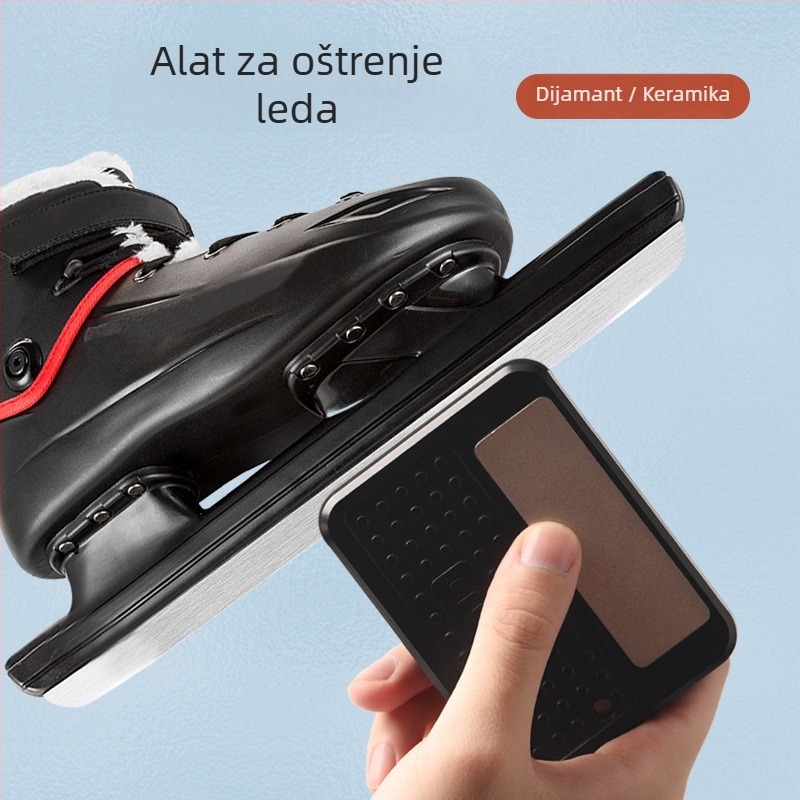 Dvostrani oštrač za klizanje s dijamantnim kamenjem, model 1508, Emery materijal, prilagodljiva oštrica